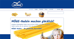 Desktop Screenshot of moewe-teigwaren.de